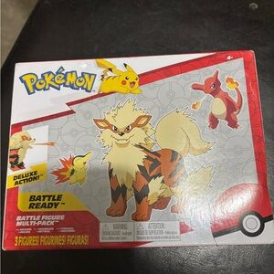 Battle Figure Multi-Pack - Arcanine, Pikachu, and Charmeleon
